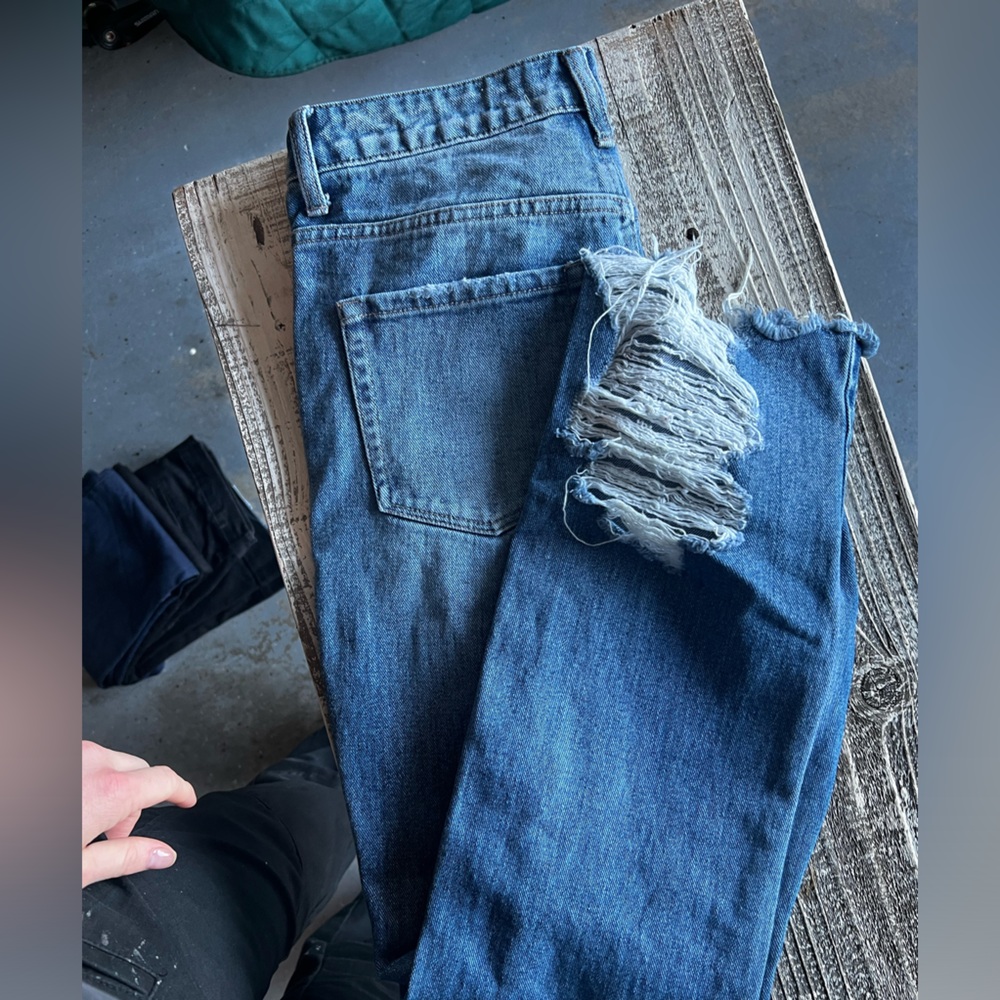 Flying monkey capris with cute rips on the bottoms and some over knees on front